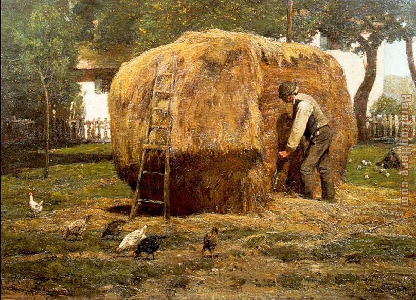 childe hassam The Barnyard